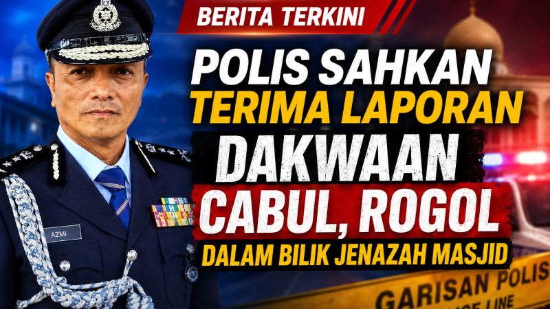 Polis Sahkan Terima Laporan Dakwaan Cabul dan Rogol Dalam Bilik Jenazah Masjid